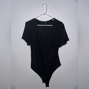 Black bodysuit, from Amazon, XXL